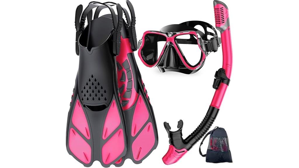adult snorkel gear set