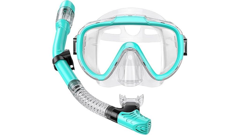 adult snorkel mask set