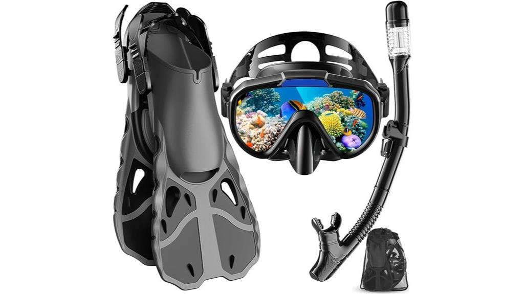 adult snorkeling gear set