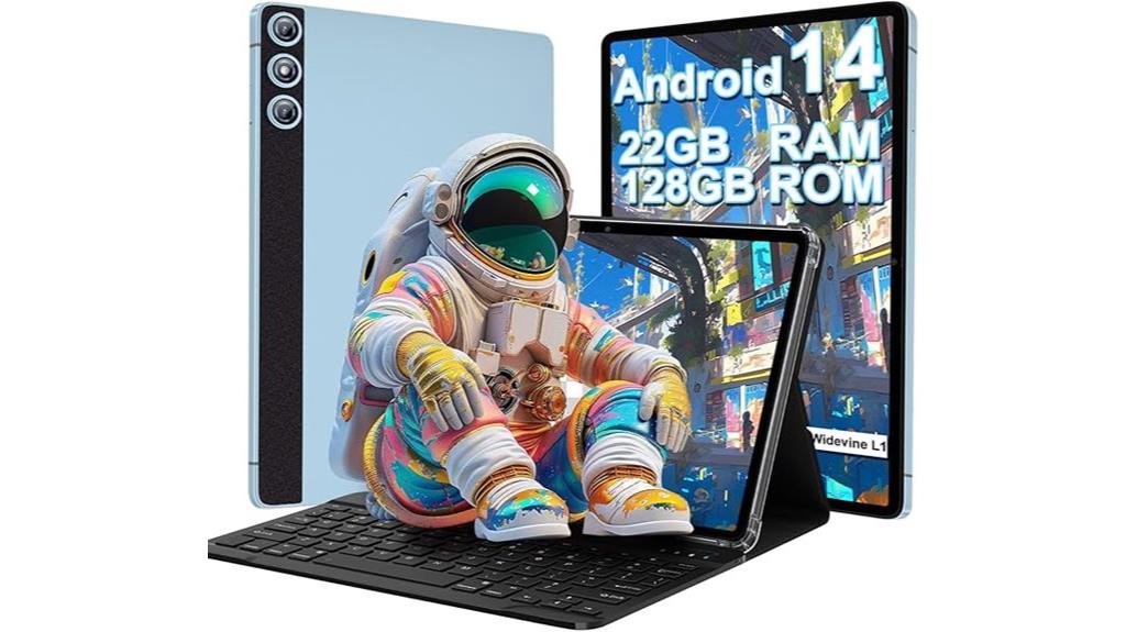 android 14 tablet metal blue
