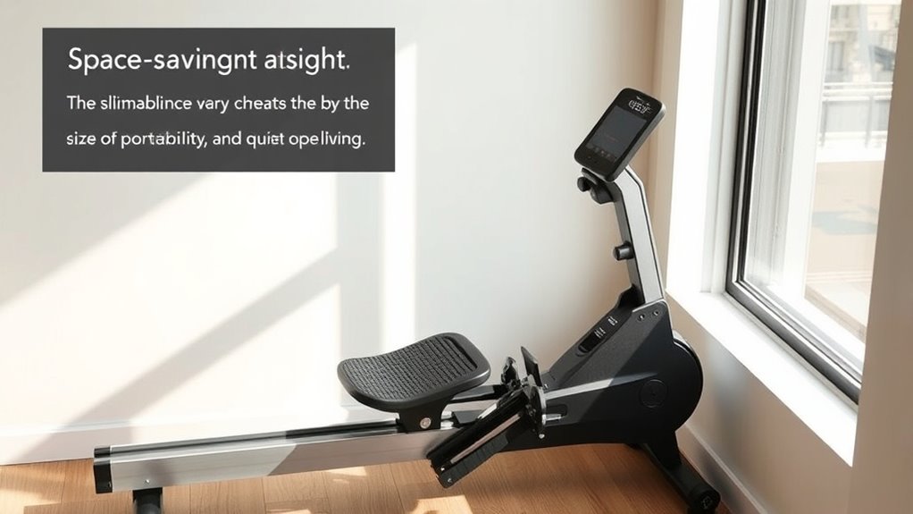 apartment friendly rowing machine