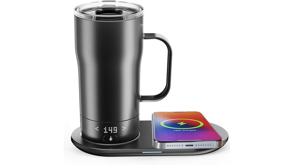 app controlled heating mug