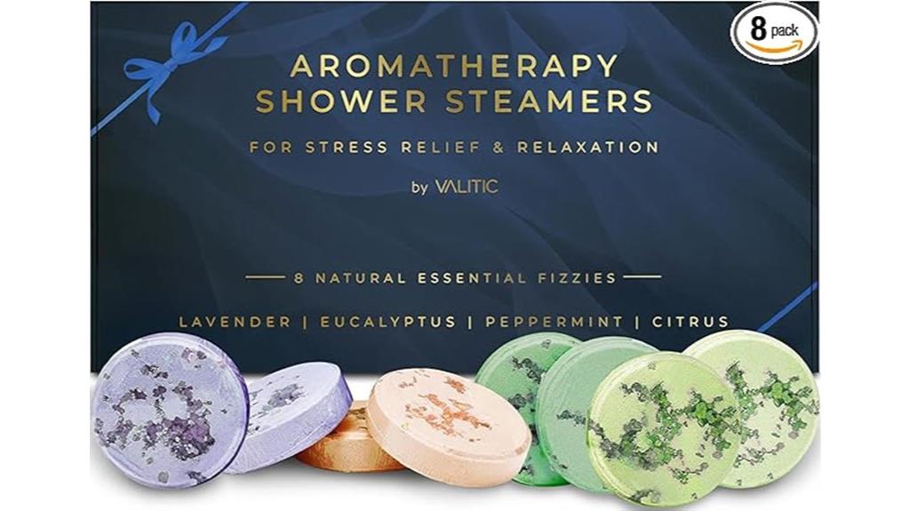 aromatherapy stress shower steamers