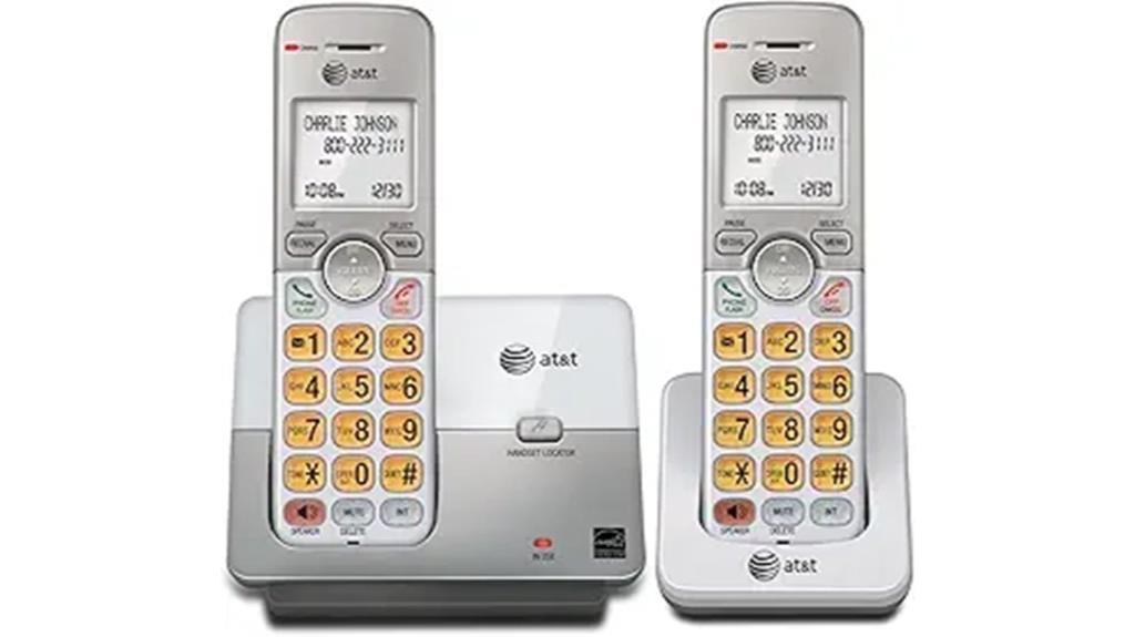at t 2 handset cordless phone