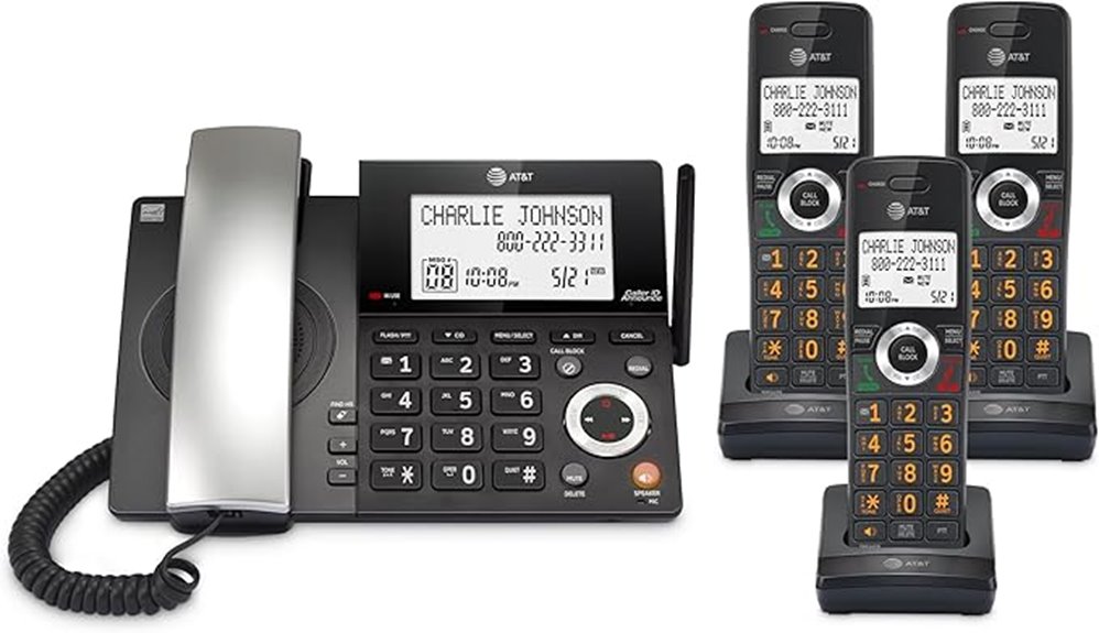 at t phone with multiple handsets