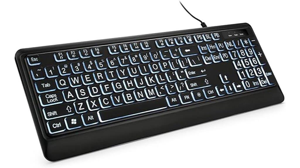 backlit full size keyboard