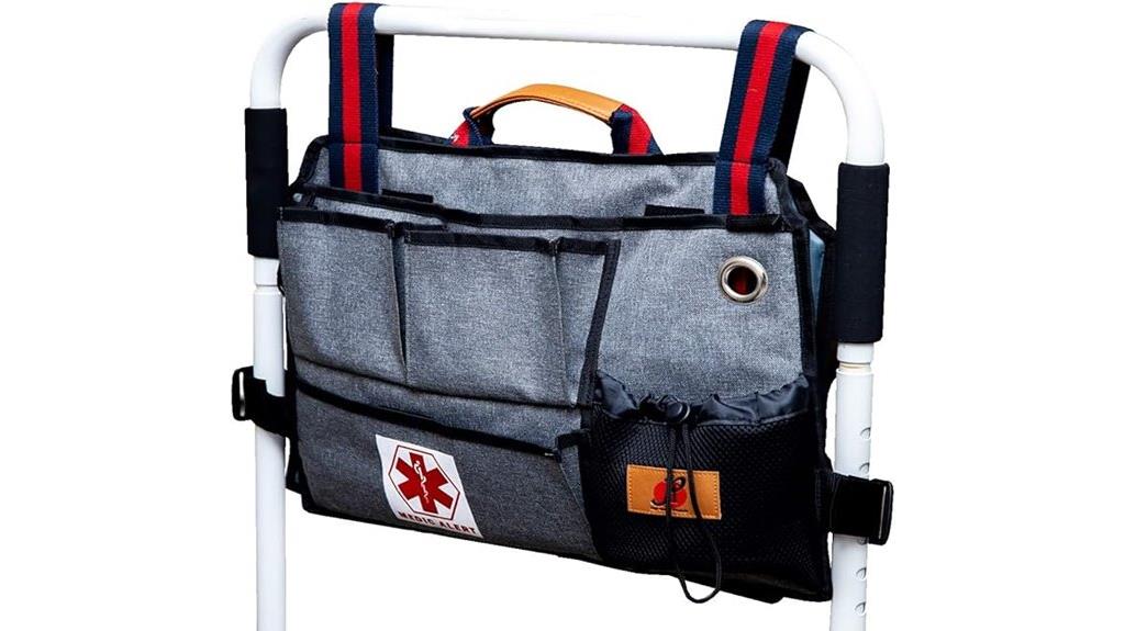 bed rail storage pouch