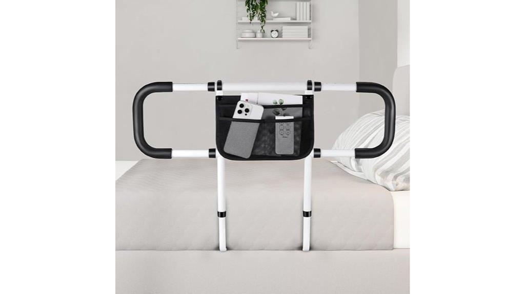 bed rail with storage