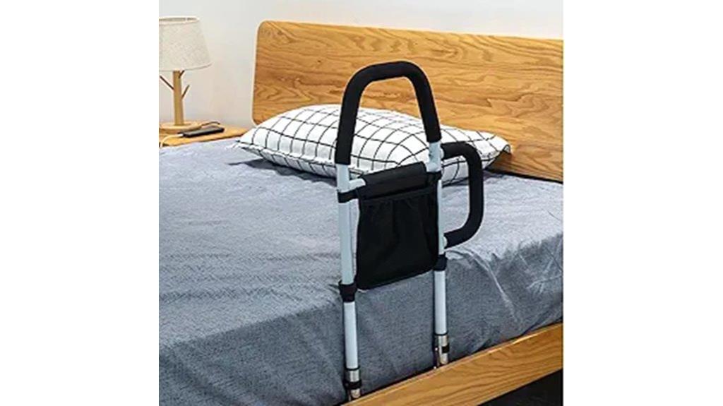 bed rail with storage