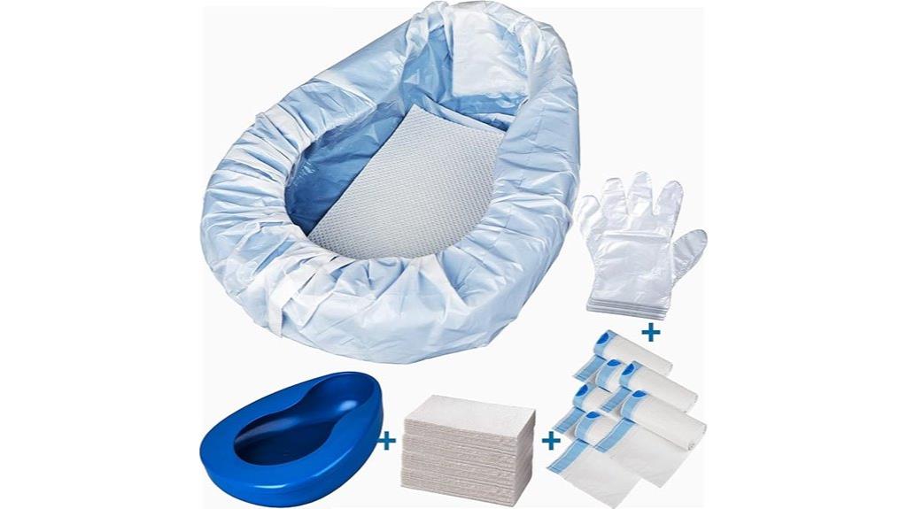 bedpan set with pads