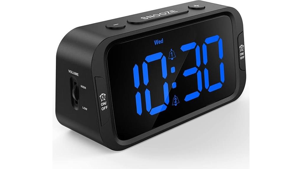 bedroom digital alarm clock