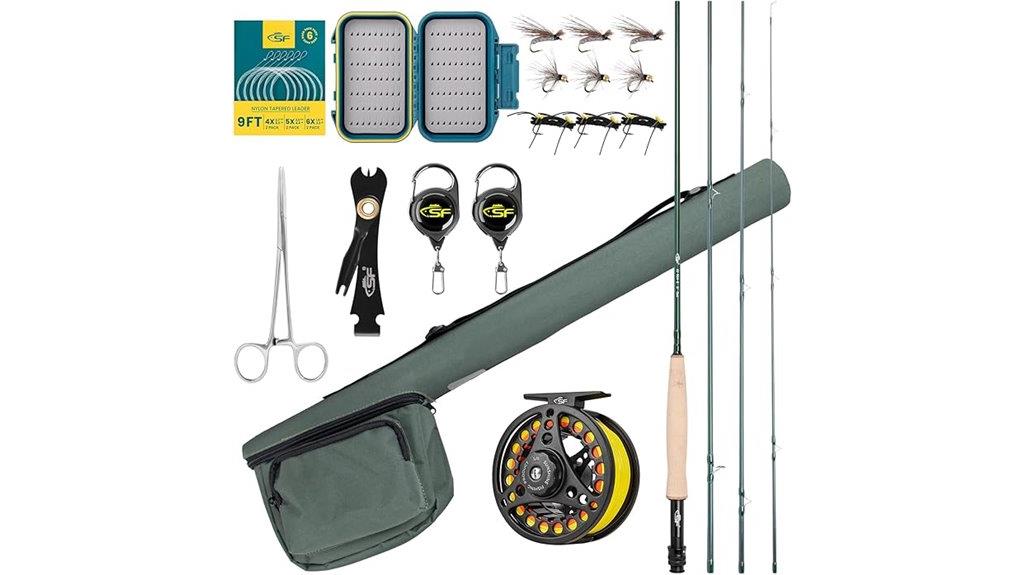beginner fly fishing set