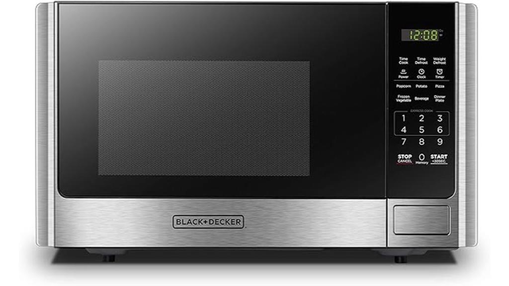 black decker digital microwave