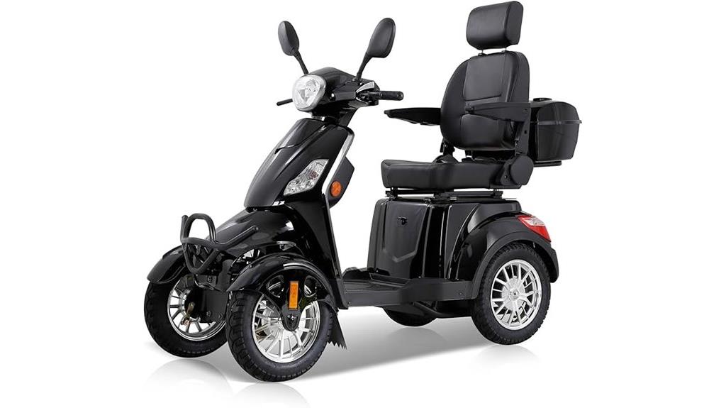 black mobility scooter for adults