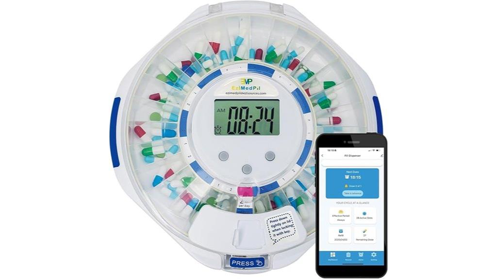 bluetooth lcd pill dispenser