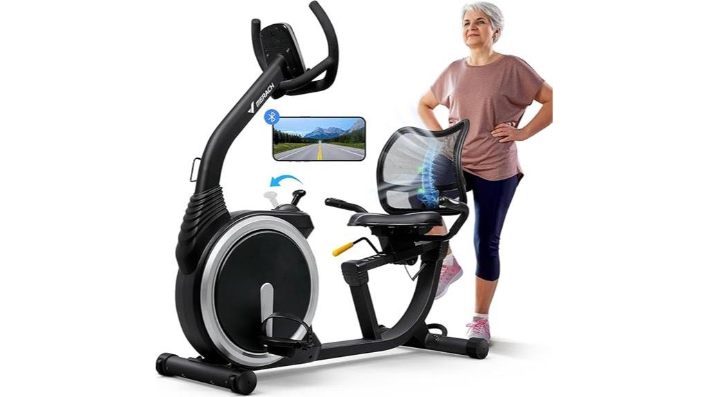 bluetooth lcd recumbent bike