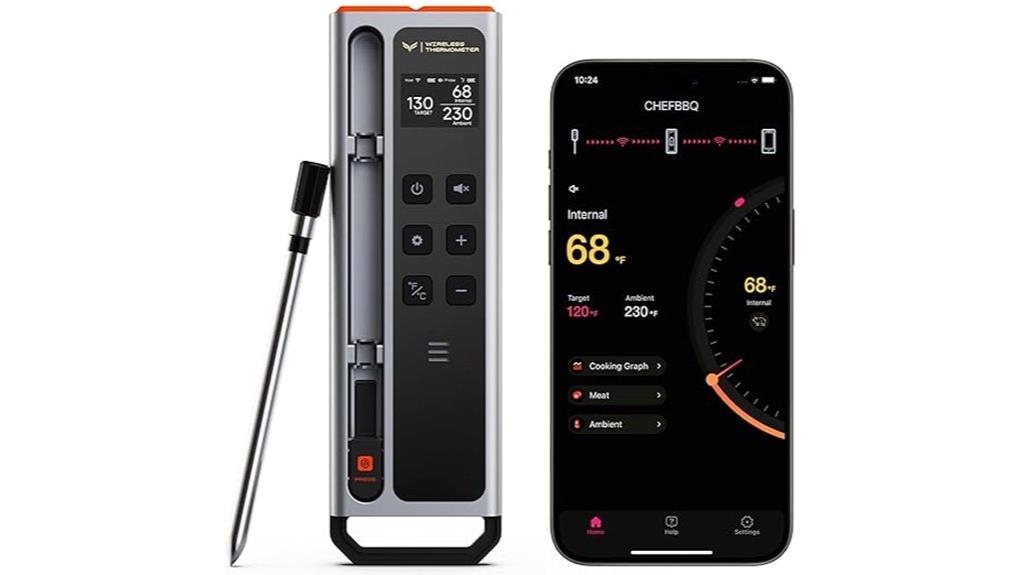 bluetooth wireless meat thermometer