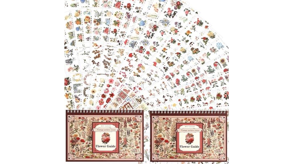 botanical sticker sheets pack
