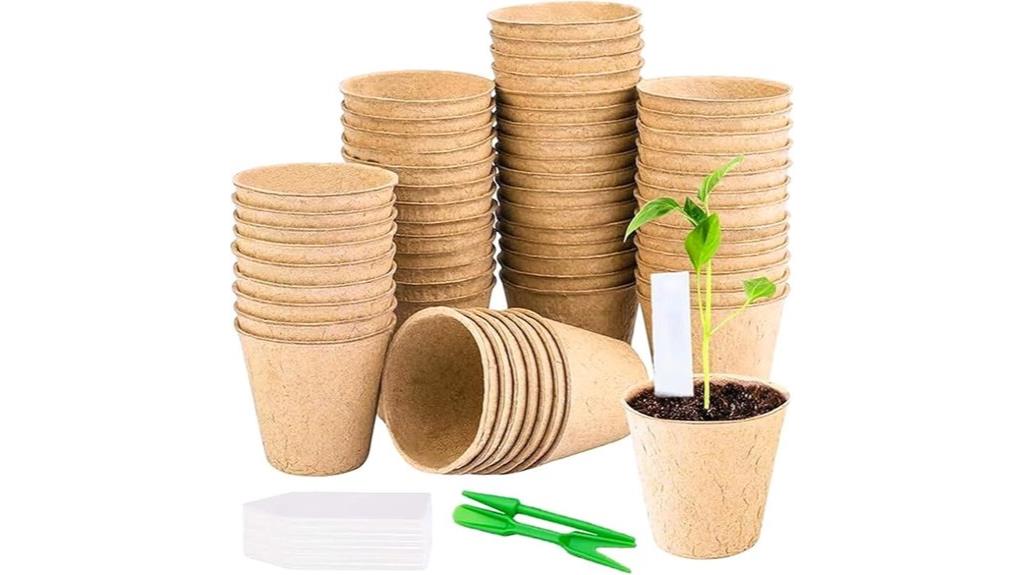 bulk 100 peat seedling pots