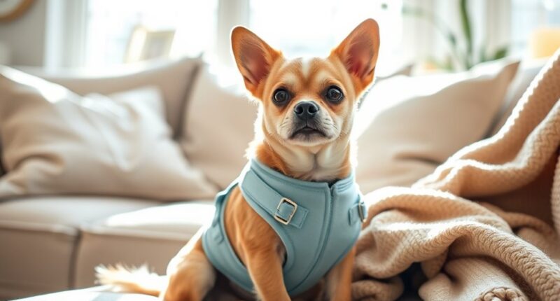calming stylish dog vests