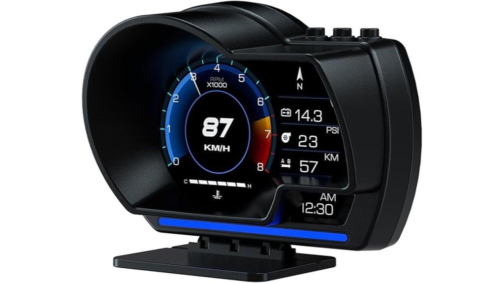 car hud with gps