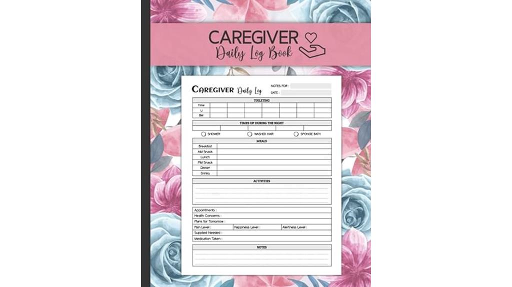 caregiving schedule and notes