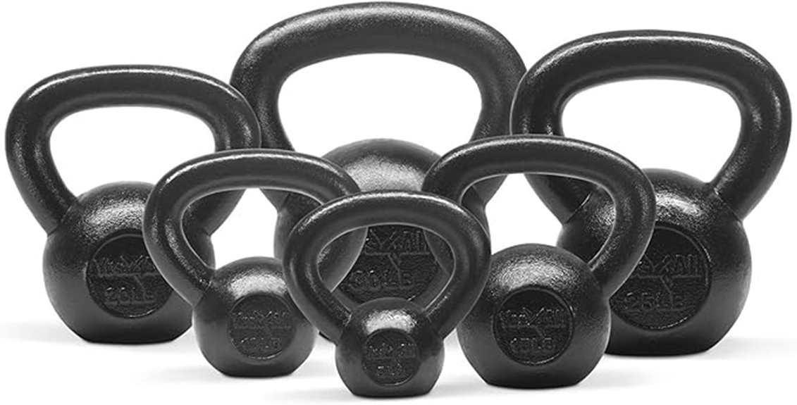 cast iron kettlebell sets