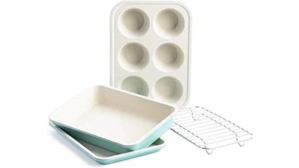 ceramic nonstick toaster set