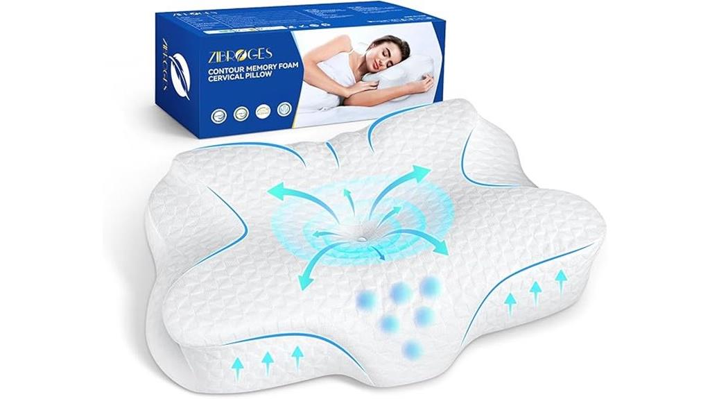 cervical memory foam pillow