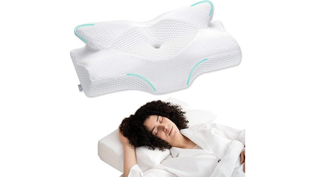 cervical memory foam pillow