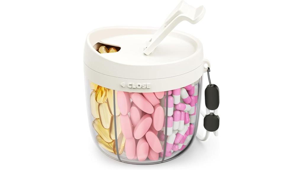 charming 7 compartment pill organizer