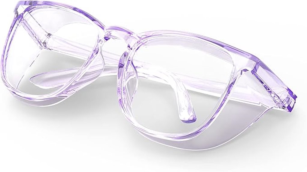 clear anti fog safety glasses