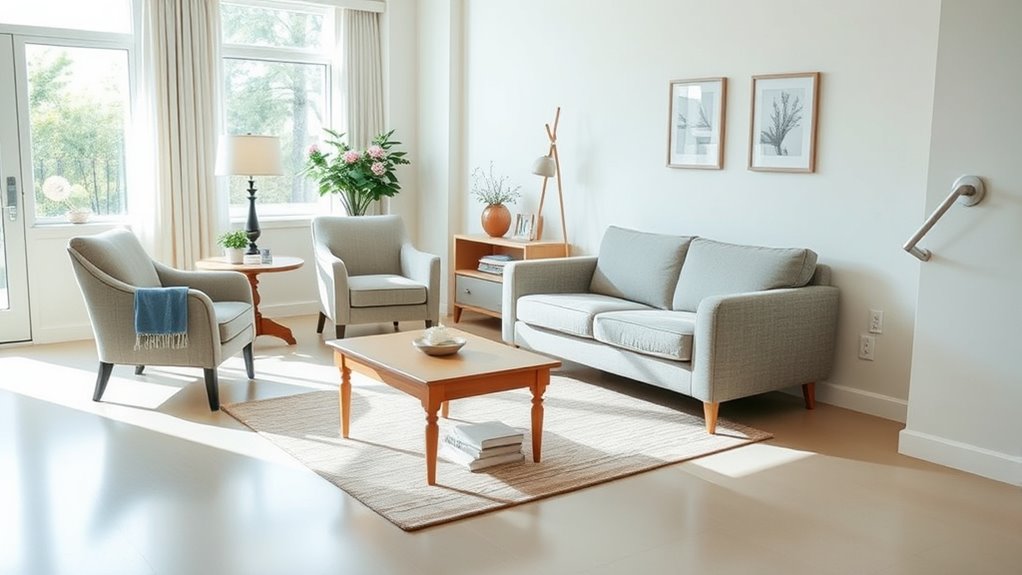 clear walkways and organize clutter