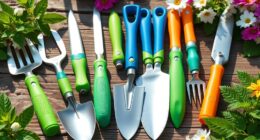 comfortable easy grip gardening tools