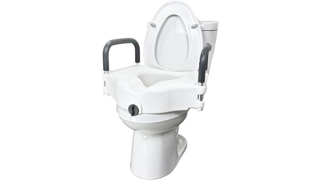 comfortable elevated toilet seat