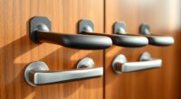 comfortable secure door handles