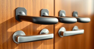 comfortable secure door handles