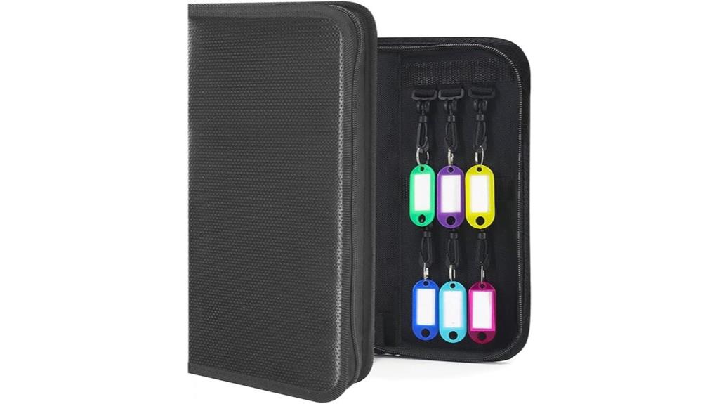 compact 12 hook key holder