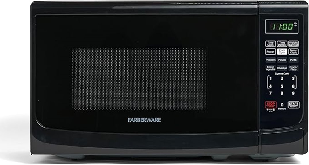 compact 700w microwave