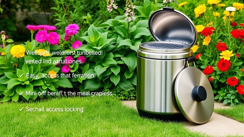 compact durable ventilated odor controlled