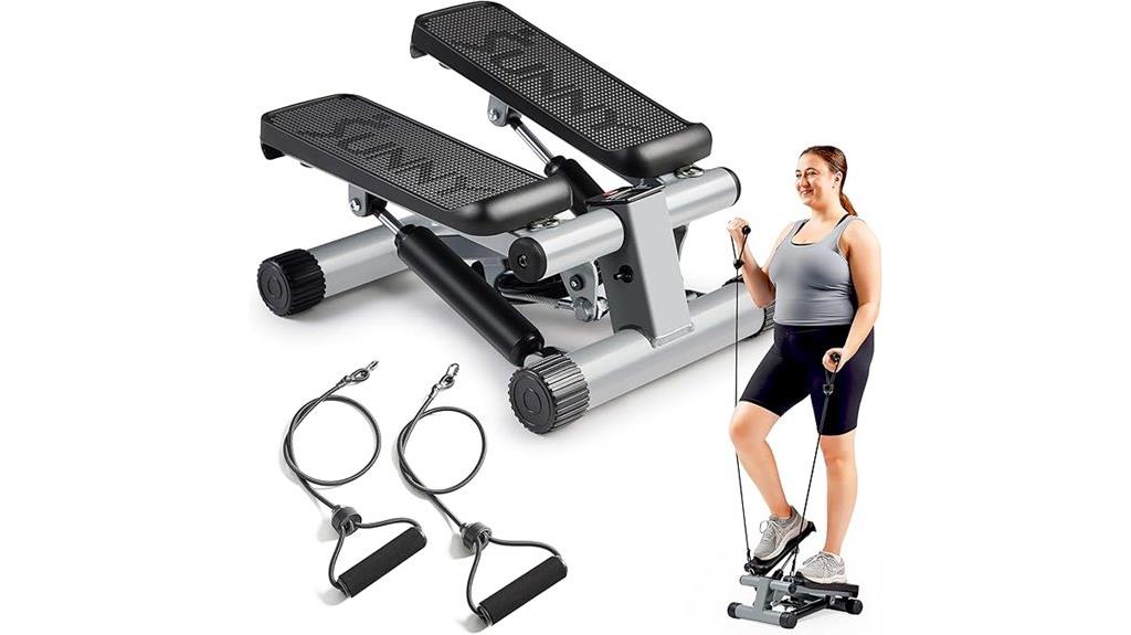 compact exercise with bands