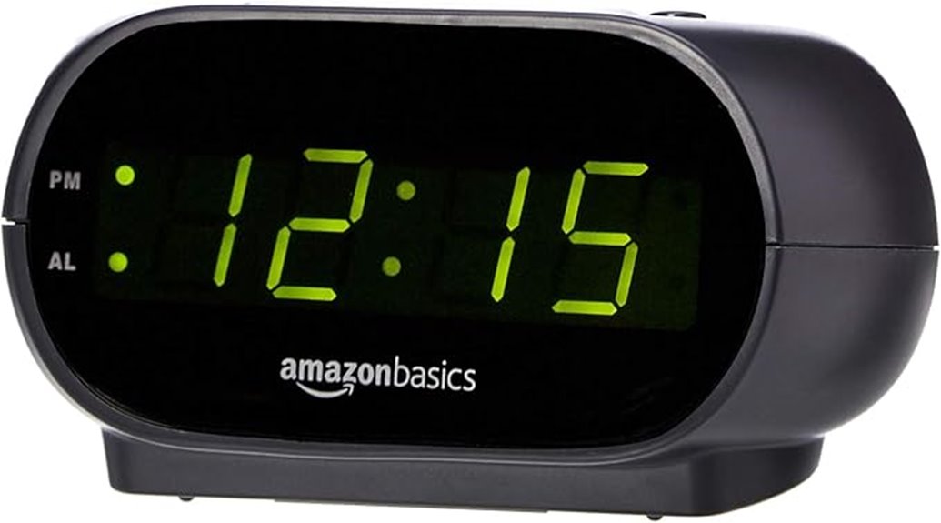 compact led alarm clock