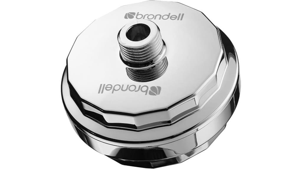 compact shower filter system