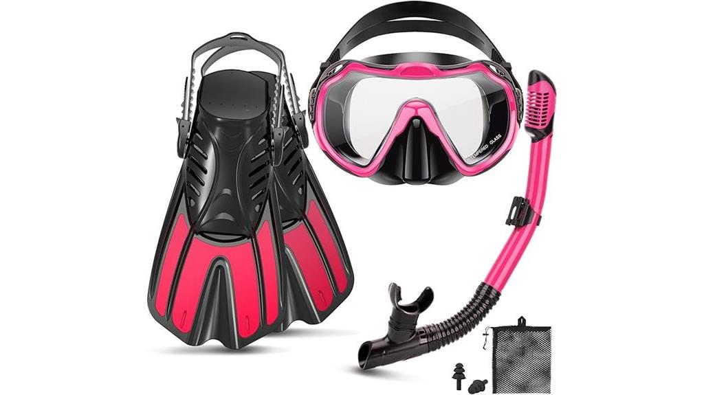 complete adult snorkeling kit