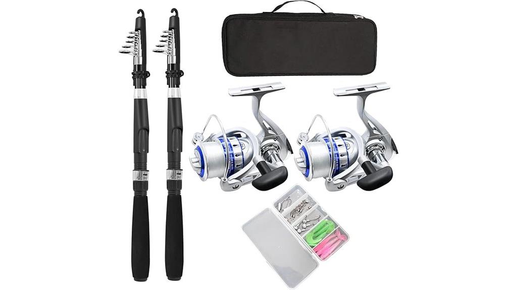 complete collapsible fishing kit