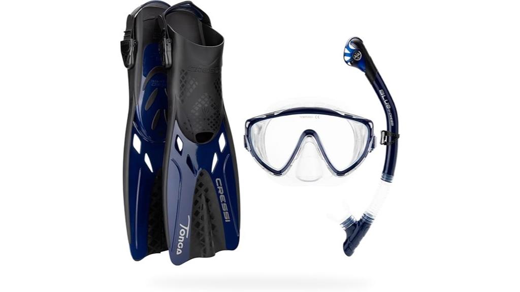complete snorkeling gear set