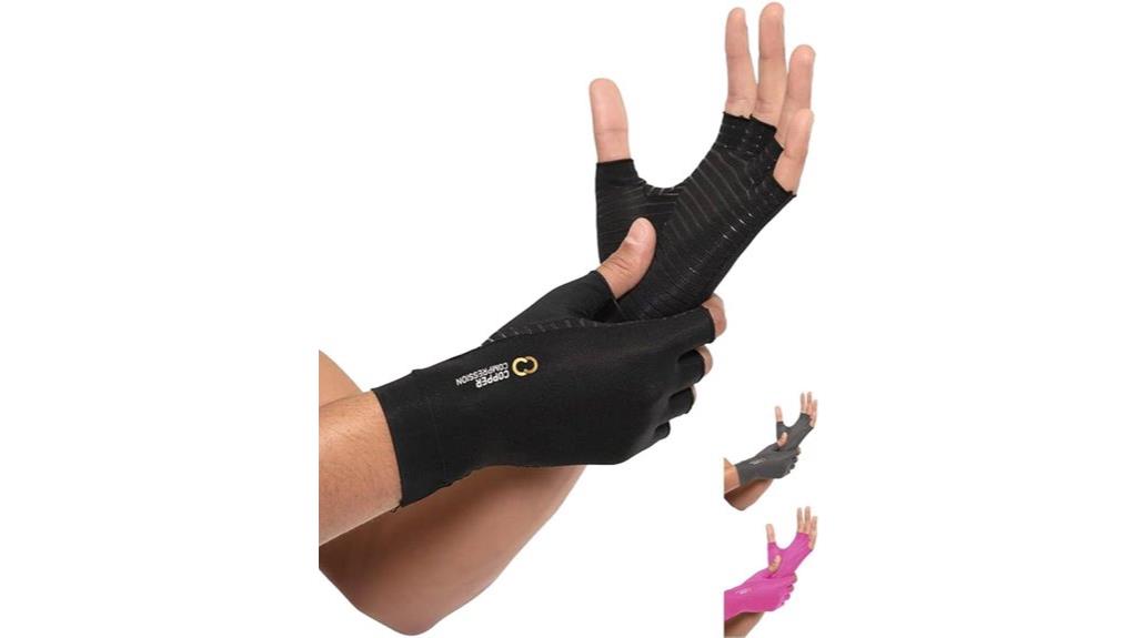 copper arthritis compression gloves
