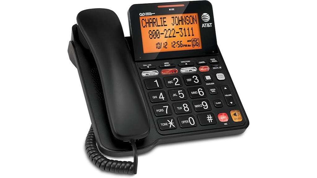 corded phone with answering