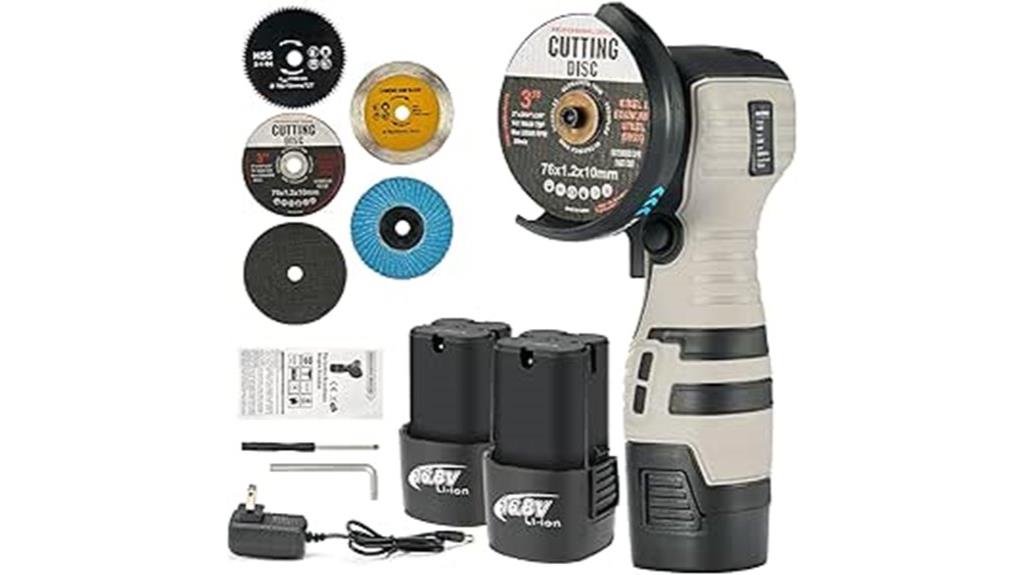 cordless grinder with accessories
