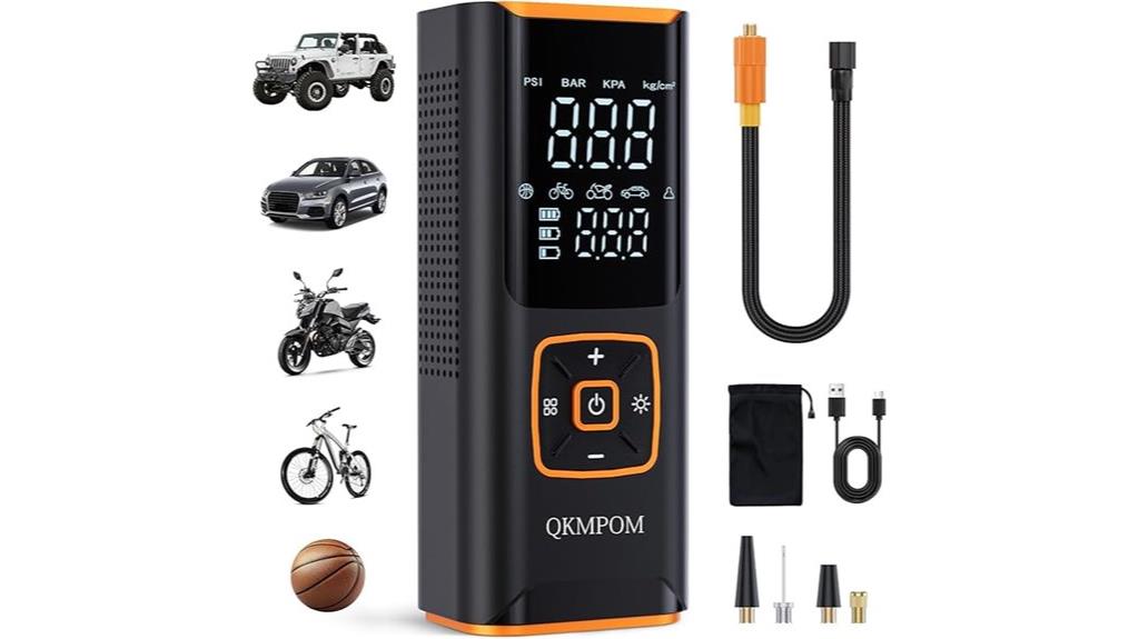 cordless tire inflator gauge